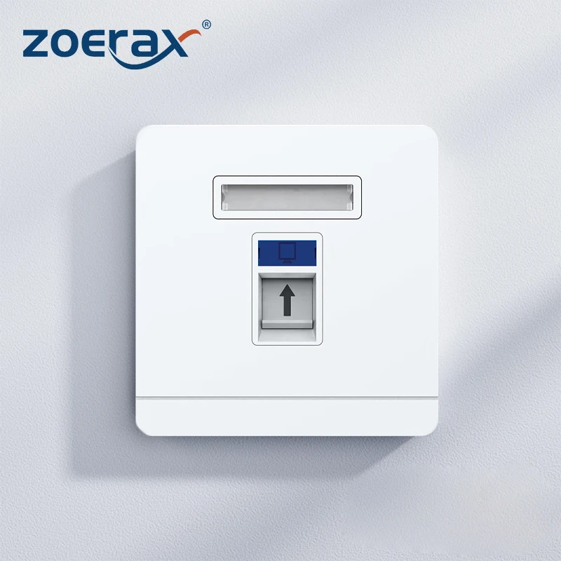 Розетка сетевая ZoeRax RJ45 стандарта Ethernet, одиночная/двойная стандартная плоская настенная пластина для сетевого кабеля CAT6/CAT5E/CAT5, 1 шт.
Розетка сетевая ZoeRax RJ45 стандарта Ethernet, одиночная/двойная стандартная плоская настенная пластина для сетевого кабеля CAT6/CAT5E/CAT5, 1 шт.