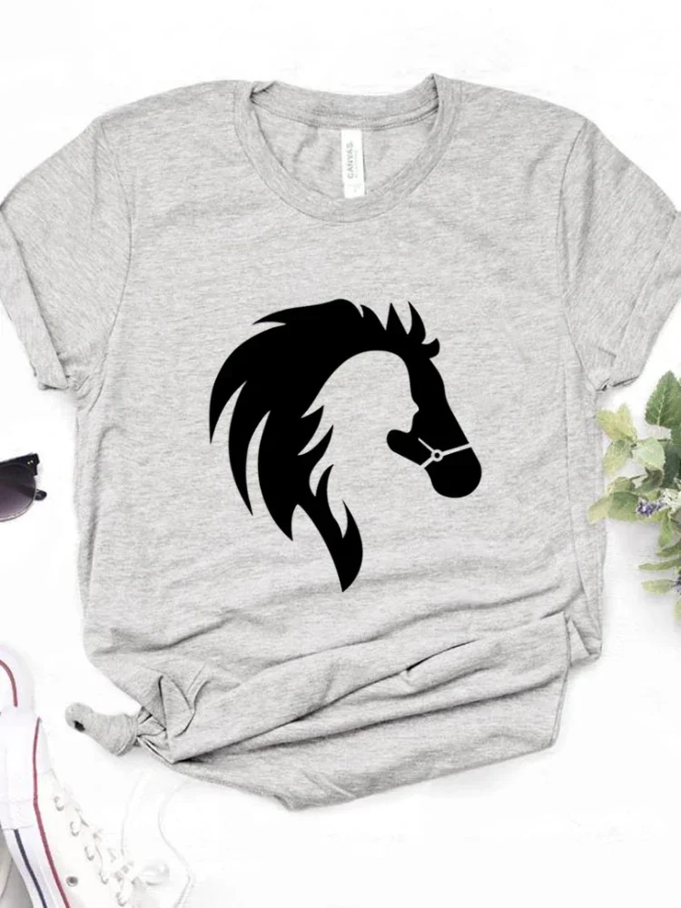 Horse Head Print T Shirt Women Short Sleeve O Neck Loose Tshirt Summer Women Tee Shirt Tops Camisetas Mujer
Horse Head Print T Shirt Women Short Sleeve O Neck Loose Tshirt Summer Women Tee Shirt Tops Camisetas Mujer