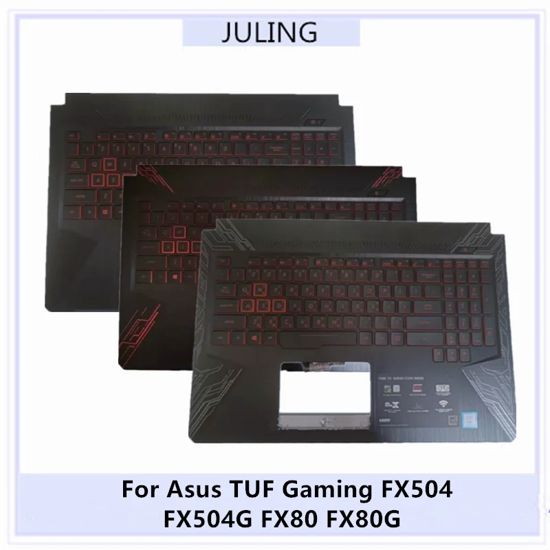 Для Asus TUF Gaming FX504 FX504G FX80 FX80G 95% новый оригинальный упор для рук ноутбука, лицевая панель клавиатуры, верхний чехол с языковой клавиатурой США
Для Asus TUF Gaming FX504 FX504G FX80 FX80G 95% новый оригинальный упор для рук ноутбука, лицевая панель клавиатуры, верхний чехол с языковой клавиатурой США