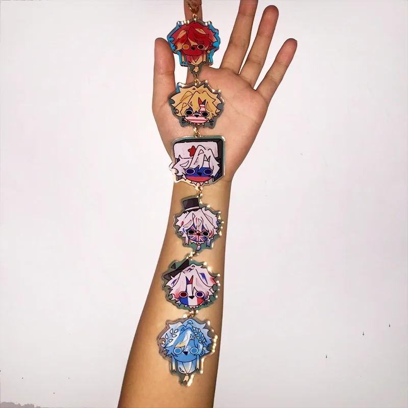 Ch CountryHumans Cosplay Acrylic Key Chain Ornament Keychain Bag Pendant Jewelry Gifts Accessories Figure Cute Keyring Props
Ch CountryHumans Cosplay Acrylic Key Chain Ornament Keychain Bag Pendant Jewelry Gifts Accessories Figure Cute Keyring Props