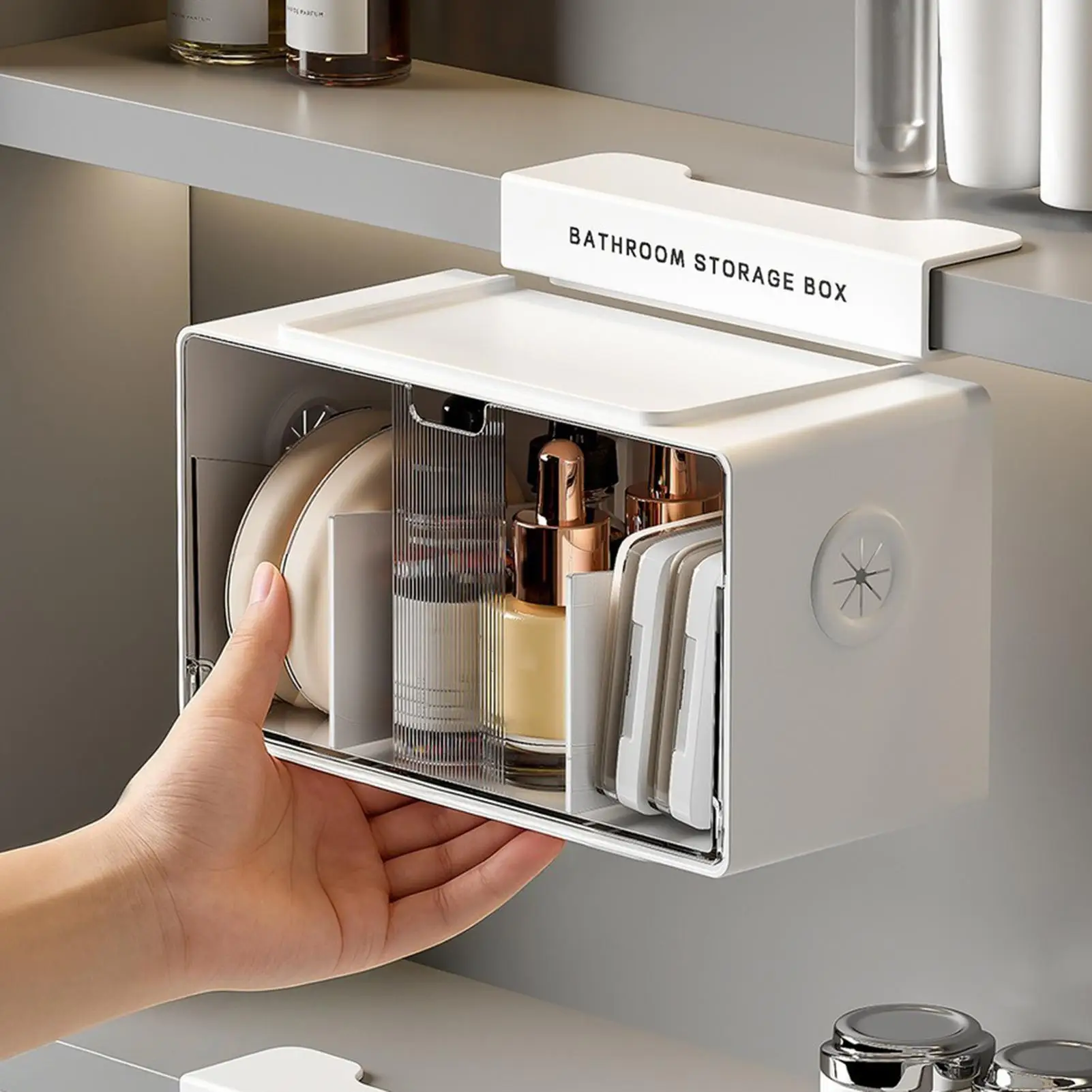 Bathroom Vanity Organizer Clear No-drill Removable Box Small Bathroom Organizer for Countertop Desk Office Bedroom Dorm RV
Bathroom Vanity Organizer Clear No-drill Removable Box Small Bathroom Organizer for Countertop Desk Office Bedroom Dorm RV