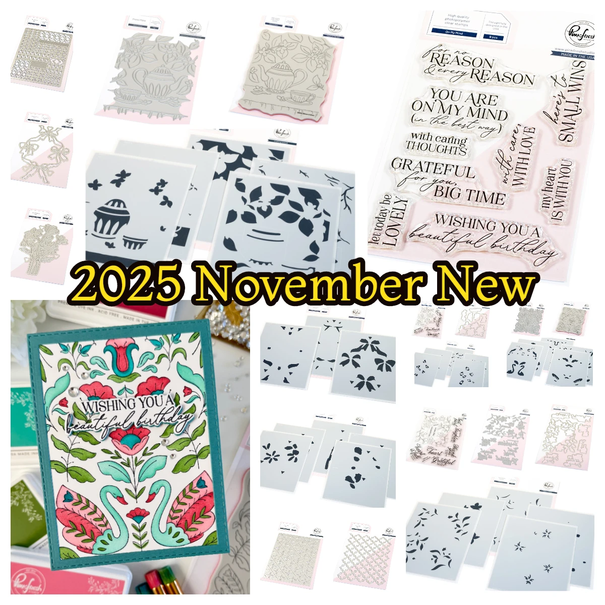 2025 New Pink Fresh Delicate Details Full Release Bundle Dies Stamps Stencils Set DIY Scrapbooking Holiday Greeting Card Decor
2025 New Pink Fresh Delicate Details Full Release Bundle Dies Stamps Stencils Set DIY Scrapbooking Holiday Greeting Card Decor