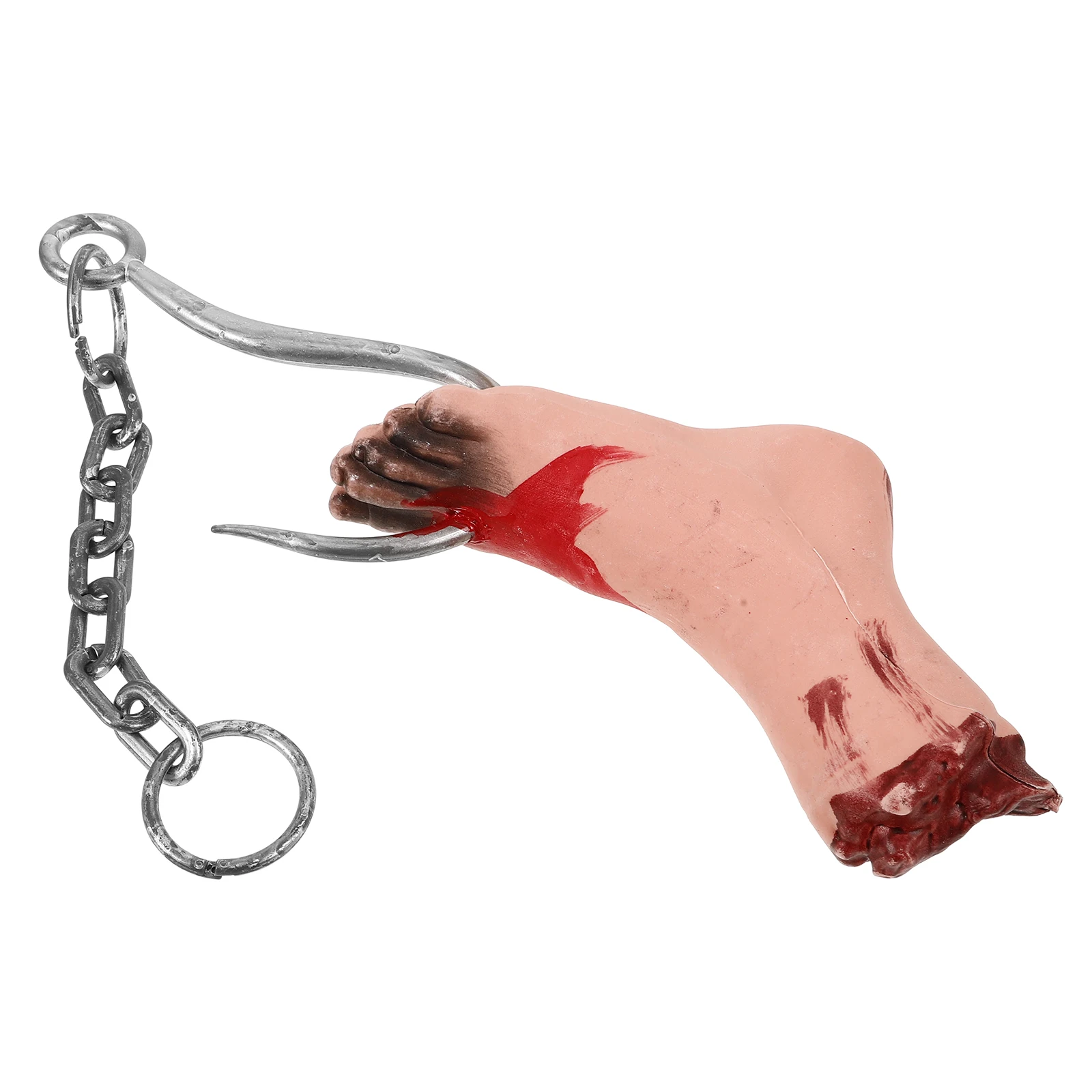 Creative Halloween Horror Decoration Human Body Parts Prop For Haunted House Bar Party Scary Chains Hanging Foot Y009
Creative Halloween Horror Decoration Human Body Parts Prop For Haunted House Bar Party Scary Chains Hanging Foot Y009