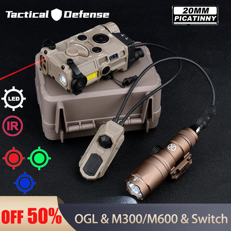 Tactical Hunting OGL NGAL Red Green Blue Surefir M300 M600 Airsoft Scout Light AXON Dual Switch Fit Mlok Keymod 20mm Rail
Tactical Hunting OGL NGAL Red Green Blue Surefir M300 M600 Airsoft Scout Light AXON Dual Switch Fit Mlok Keymod 20mm Rail