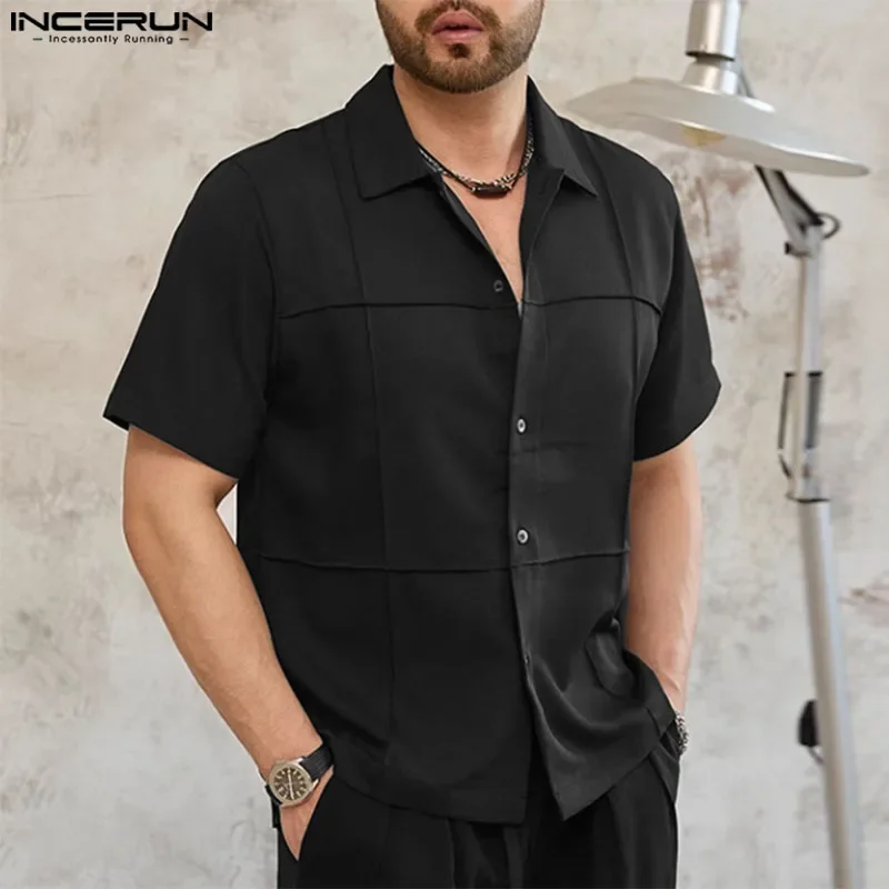 INCERUN Men's Shirt Solid Color Lapel Short Sleeve Streetwear Summer Casual Men Clothing 2025 Korean Leisure Male Shirts S-5XL
INCERUN Men's Shirt Solid Color Lapel Short Sleeve Streetwear Summer Casual Men Clothing 2025 Korean Leisure Male Shirts S-5XL