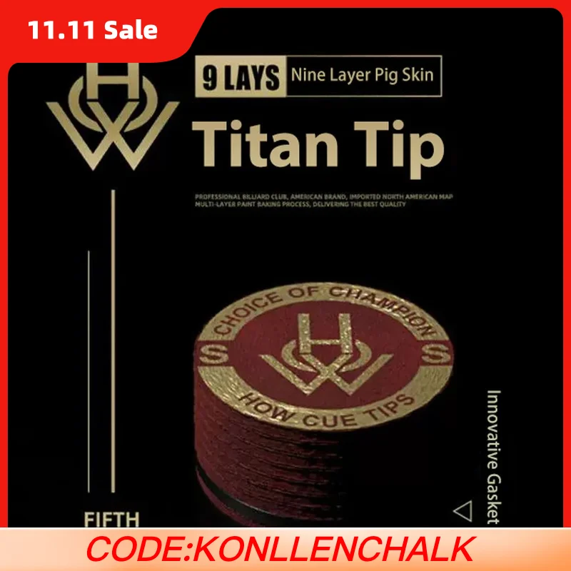 HOW-Titan Tips for Pool Cue, Snooker Cue Tip, Glue on Tip, Billiard Stick Tips, Billiard Accessories, S M H 14mm
HOW-Titan Tips for Pool Cue, Snooker Cue Tip, Glue on Tip, Billiard Stick Tips, Billiard Accessories, S M H 14mm