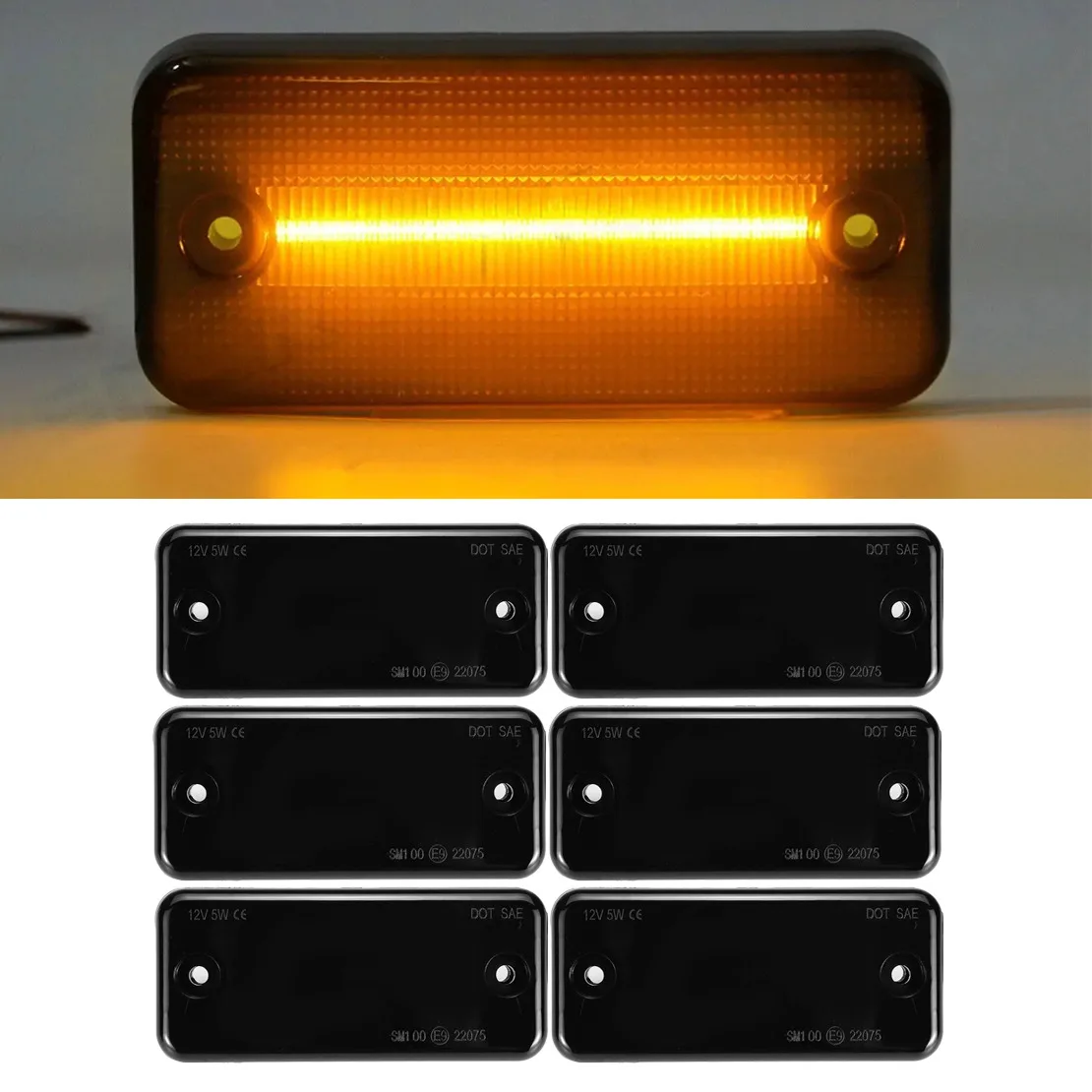 1356794080 71749250 6Pcs Smoke Black Side Fender Marker Light Turn Signal Indicator Lamp Fit For Fiat Ducato Citroen Peugeot
1356794080 71749250 6Pcs Smoke Black Side Fender Marker Light Turn Signal Indicator Lamp Fit For Fiat Ducato Citroen Peugeot