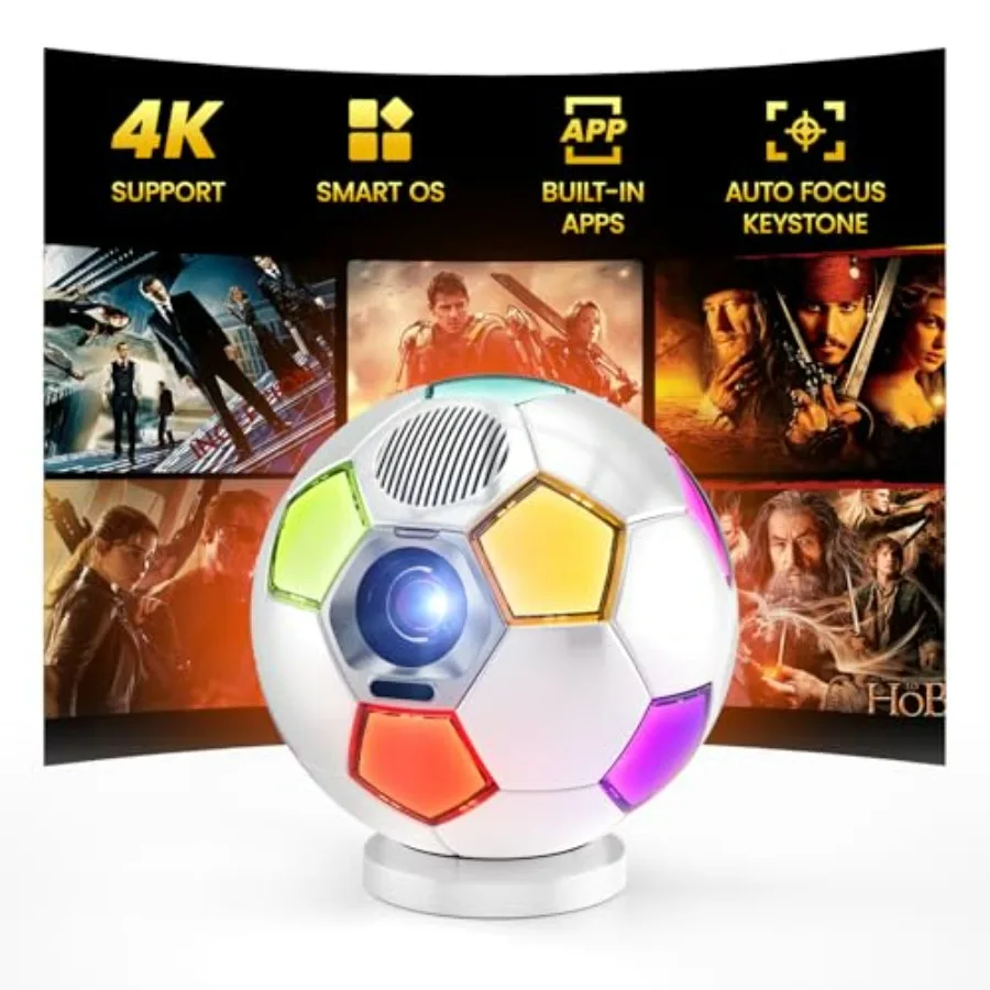 Новый 4K-проектор 2026 года с Wi-Fi и Bluetooth, встроенными приложениями для захватывающих вечерних просмотров фильмов и просмотра спортивных трансляций, функции Auto El
Новый 4K-проектор 2026 года с Wi-Fi и Bluetooth, встроенными приложениями для захватывающих вечерних просмотров фильмов и просмотра спортивных трансляций, функции Auto El