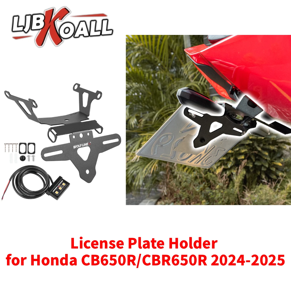 For Honda CB650R/CBR650R 2024-2025 License Plate Holder for CBR650R Eliminator Tail Tidy Registration Plate Holder Mount Bracket
For Honda CB650R/CBR650R 2024-2025 License Plate Holder for CBR650R Eliminator Tail Tidy Registration Plate Holder Mount Bracket