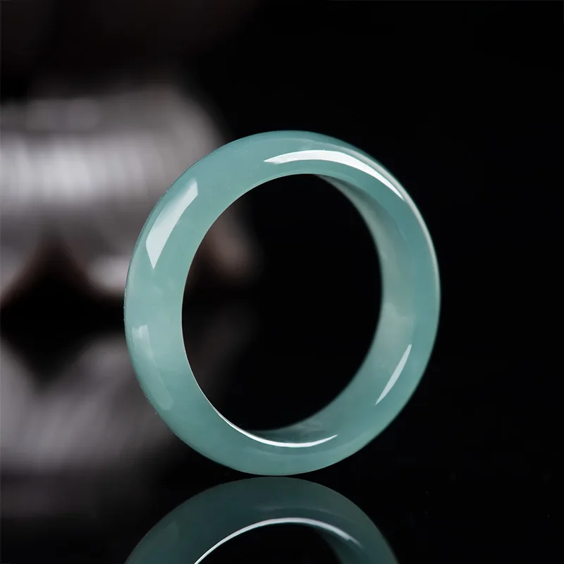 Inner Diameter 15mm-19mm Natural A-goods Emerald Blue Water Ring Men's Women's Gifts Ice Jade Wholesale Jewelry Drop Shipping
Inner Diameter 15mm-19mm Natural A-goods Emerald Blue Water Ring Men's Women's Gifts Ice Jade Wholesale Jewelry Drop Shipping