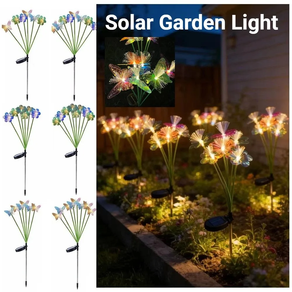 6/8 Head Solar Fiber Optic Flower Light Realistic Decorative Lighting Outdoor Solar LED Light Colored Solar Powered
6/8 Head Solar Fiber Optic Flower Light Realistic Decorative Lighting Outdoor Solar LED Light Colored Solar Powered