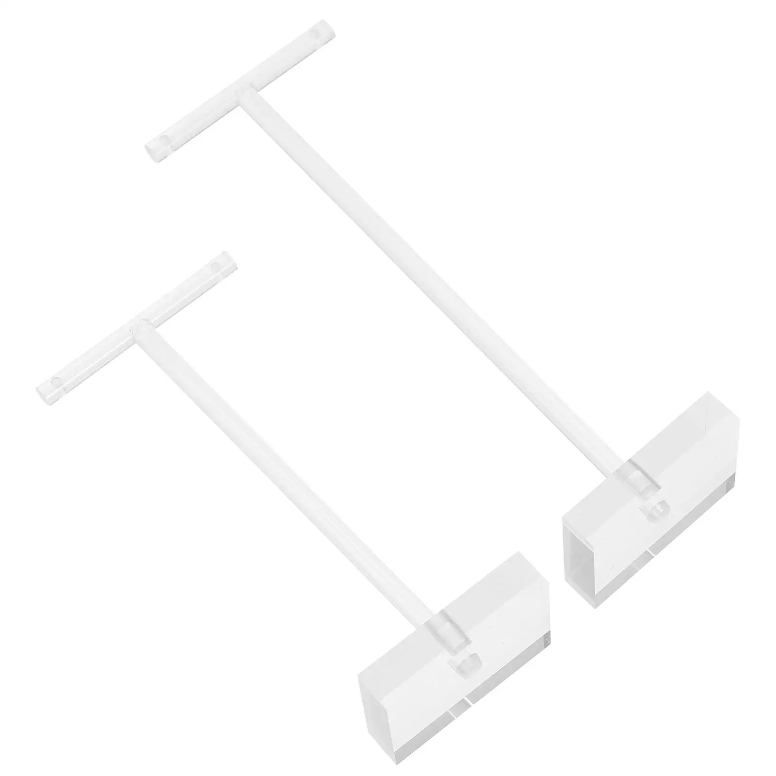 2 Pcs Earring Holder Acrylic Props Clear Display Stand Pedestal Jewelry Tray T-bar Show Rack Earrings
2 Pcs Earring Holder Acrylic Props Clear Display Stand Pedestal Jewelry Tray T-bar Show Rack Earrings