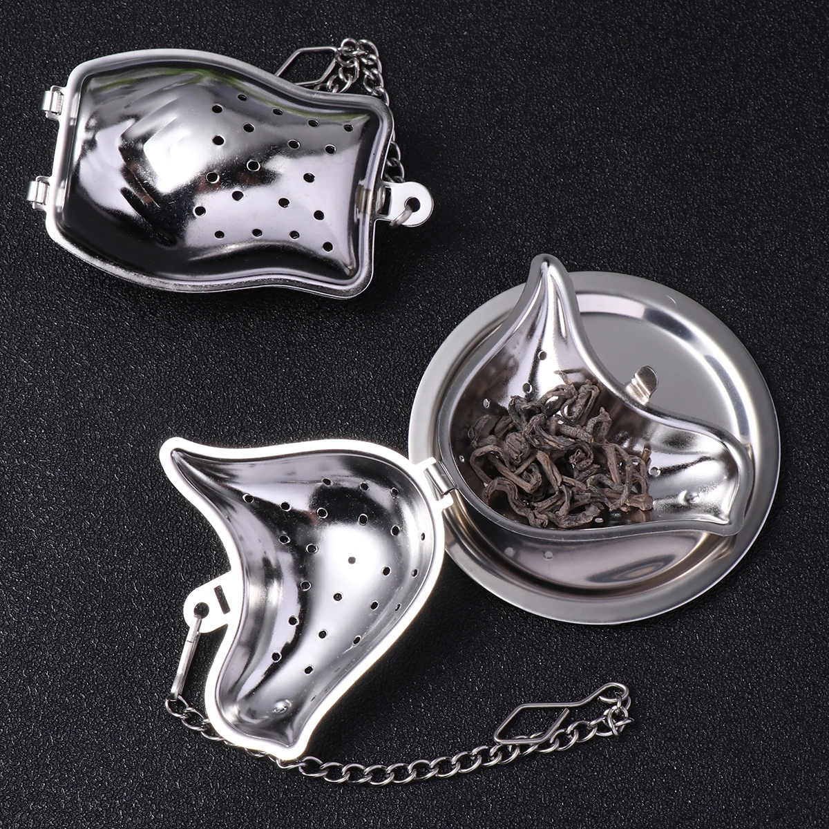 3pcs Stainless Steel Tea Infuser Filter Dishwasher Safe Reusable Tea Strainer For Herbs Spices 6.5Cm Fit Animal Series Silver
3pcs Stainless Steel Tea Infuser Filter Dishwasher Safe Reusable Tea Strainer For Herbs Spices 6.5Cm Fit Animal Series Silver