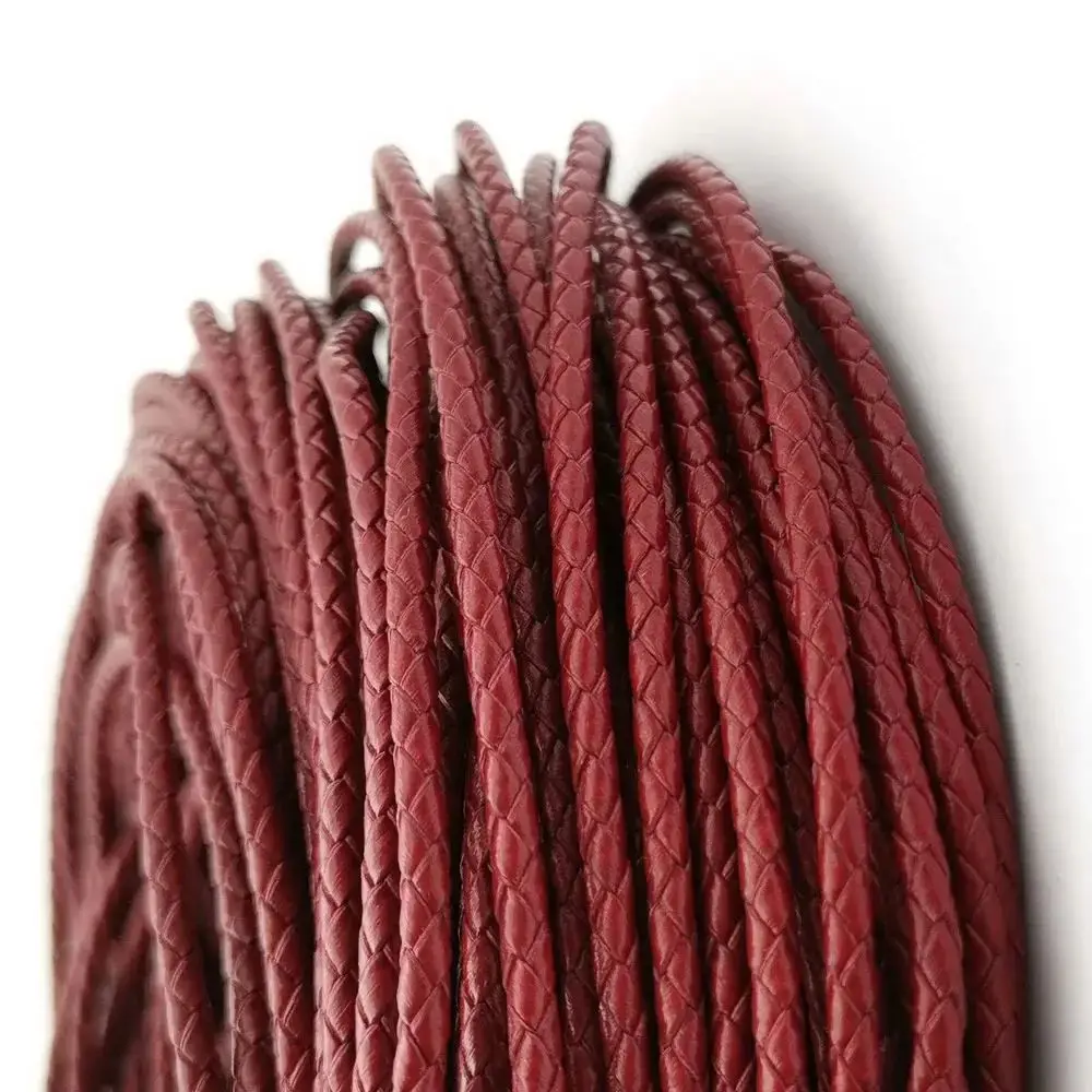 Aaazee 3mm Round Hawthorn/Darker Red Braided Real Leather Bolo Strap 3mm Braid Cord for Jewelry Making
Aaazee 3mm Round Hawthorn/Darker Red Braided Real Leather Bolo Strap 3mm Braid Cord for Jewelry Making