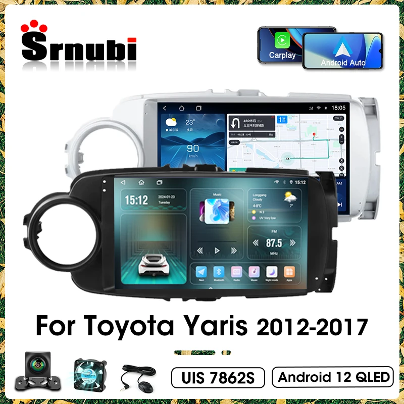 Srnubi AI Voice Wireless CarPlay Android Auto Car Radio For Toyota Yaris 2012 - 2017 4G Car Multimedia GPS 2din autoradio
Srnubi AI Voice Wireless CarPlay Android Auto Car Radio For Toyota Yaris 2012 - 2017 4G Car Multimedia GPS 2din autoradio