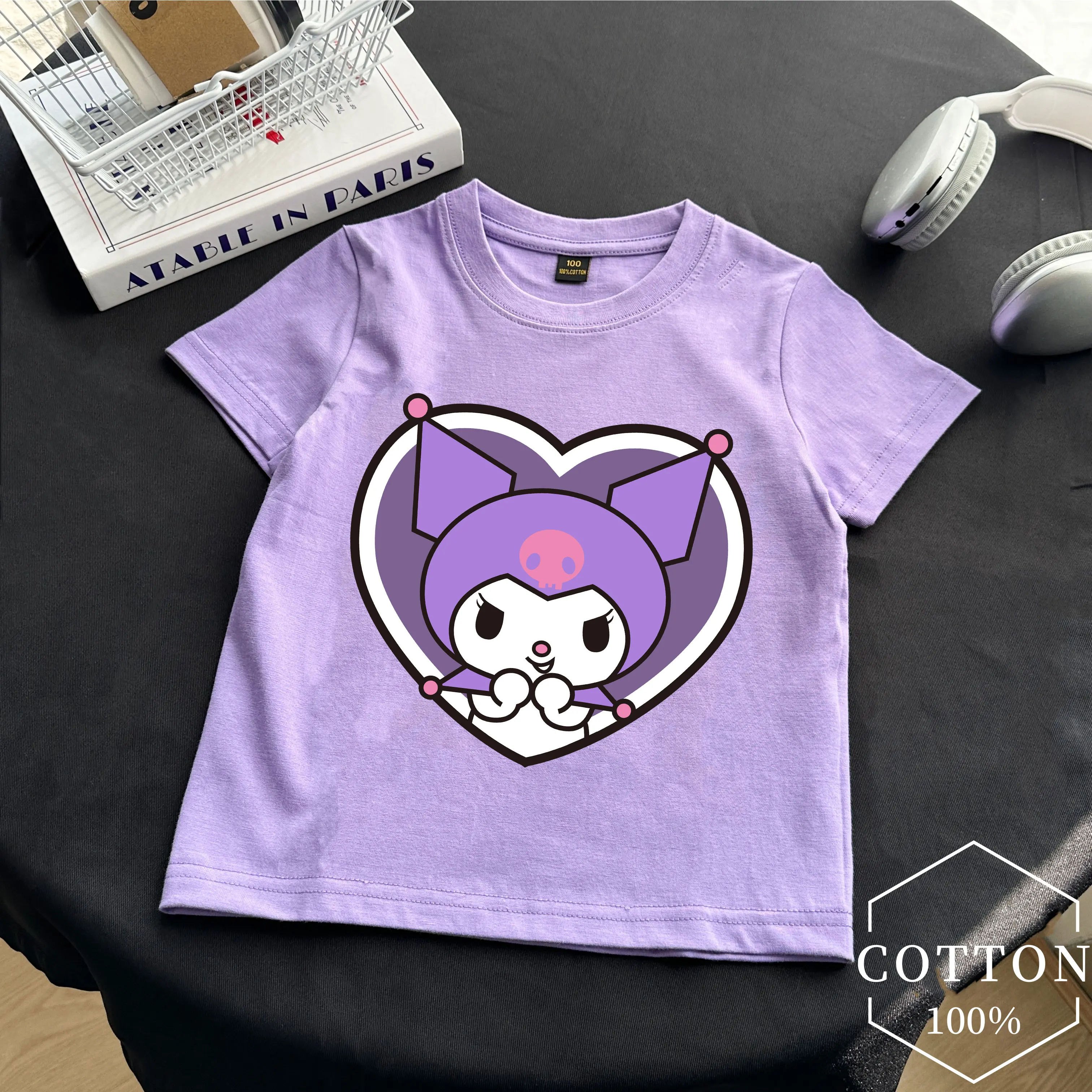Kuromi 2021, детская одежда, футболки для девочек, детский топ из чистого хлопка, детская одежда с принтом для мальчиков, топы, одежда для девочек, подарок
Kuromi 2021, детская одежда, футболки для девочек, детский топ из чистого хлопка, детская одежда с принтом для мальчиков, топы, одежда для девочек, подарок