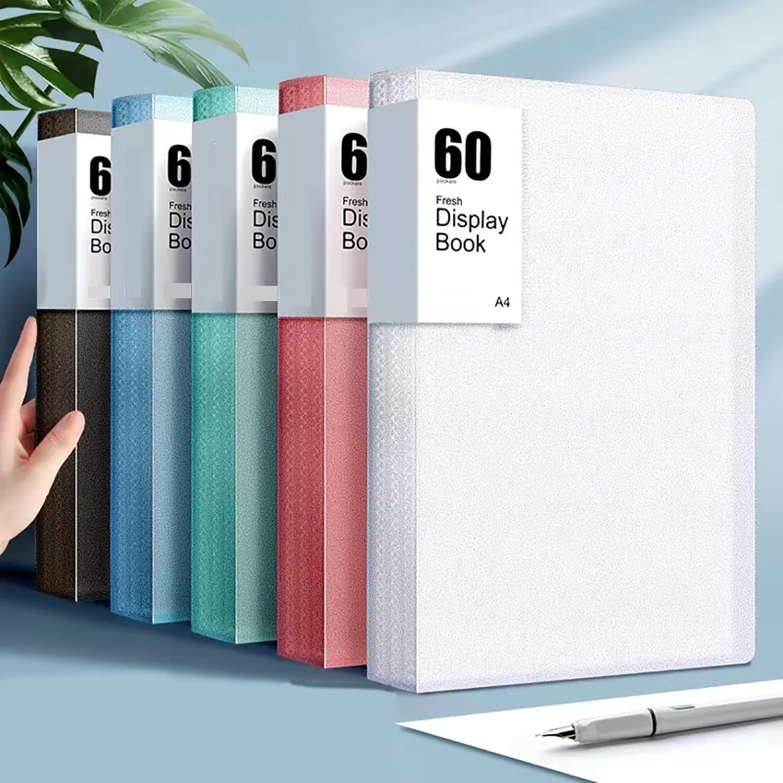 60Page A4 Storage Folder - Durable & Fashionable with Clear View Panels - Morandi Color Collection - Organized Space-Saving
60Page A4 Storage Folder - Durable & Fashionable with Clear View Panels - Morandi Color Collection - Organized Space-Saving