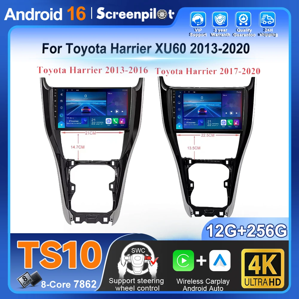 Android16 Auto Carplay For Toyota Harrier Xu60 2013-2020 Car Stereo Radio Multimedia Player Gps Navigation Head Unit Carplay 5g
Android16 Auto Carplay For Toyota Harrier Xu60 2013-2020 Car Stereo Radio Multimedia Player Gps Navigation Head Unit Carplay 5g