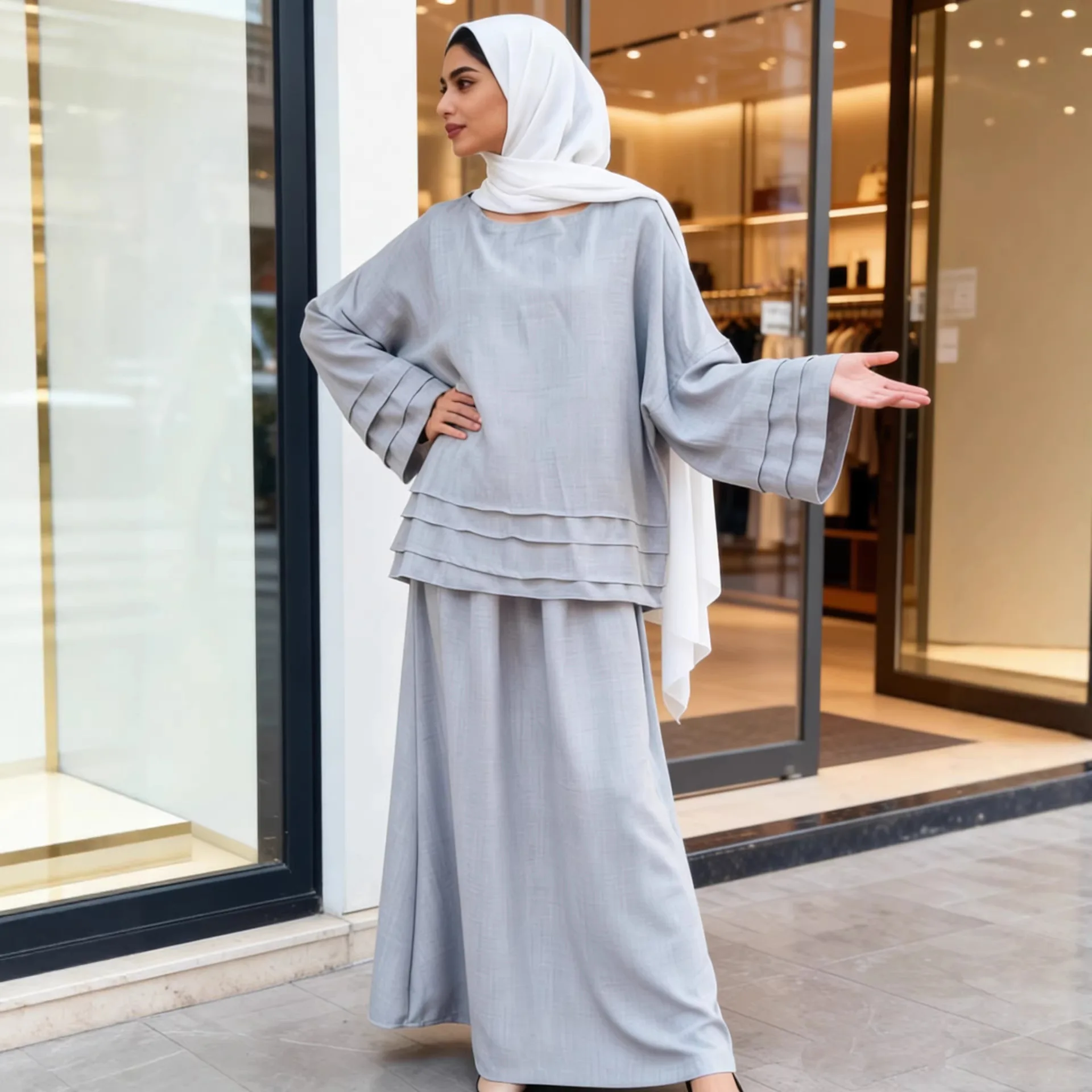 Eid Shirt Skirt 2 Piece Set Women Party Kaftan Musulman Ensembles Muslim Dubai Vestidos Largo Ramadan Morocco Outfits Suits 2026
Eid Shirt Skirt 2 Piece Set Women Party Kaftan Musulman Ensembles Muslim Dubai Vestidos Largo Ramadan Morocco Outfits Suits 2026