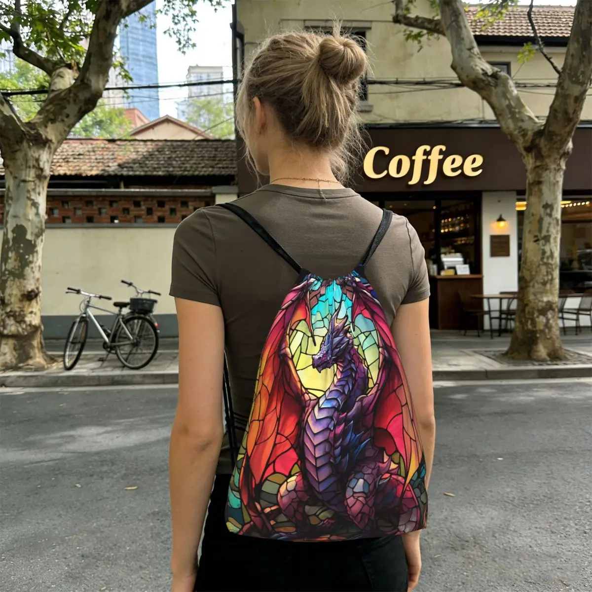 Glass Purple Dragon Pattern Backpacks Fashion Drawstring Bags Sports Bag Book Bags for Man Woman School
Glass Purple Dragon Pattern Backpacks Fashion Drawstring Bags Sports Bag Book Bags for Man Woman School