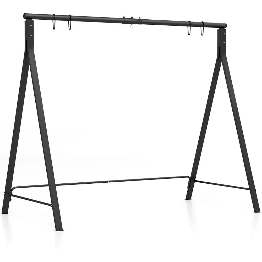 Heavy-Duty Outdoor Swing Stand with Side Bars, 5 Hanging Rings for Swings, Hammocks, Ideal for Lawns, Gardens, Backyards
Heavy-Duty Outdoor Swing Stand with Side Bars, 5 Hanging Rings for Swings, Hammocks, Ideal for Lawns, Gardens, Backyards