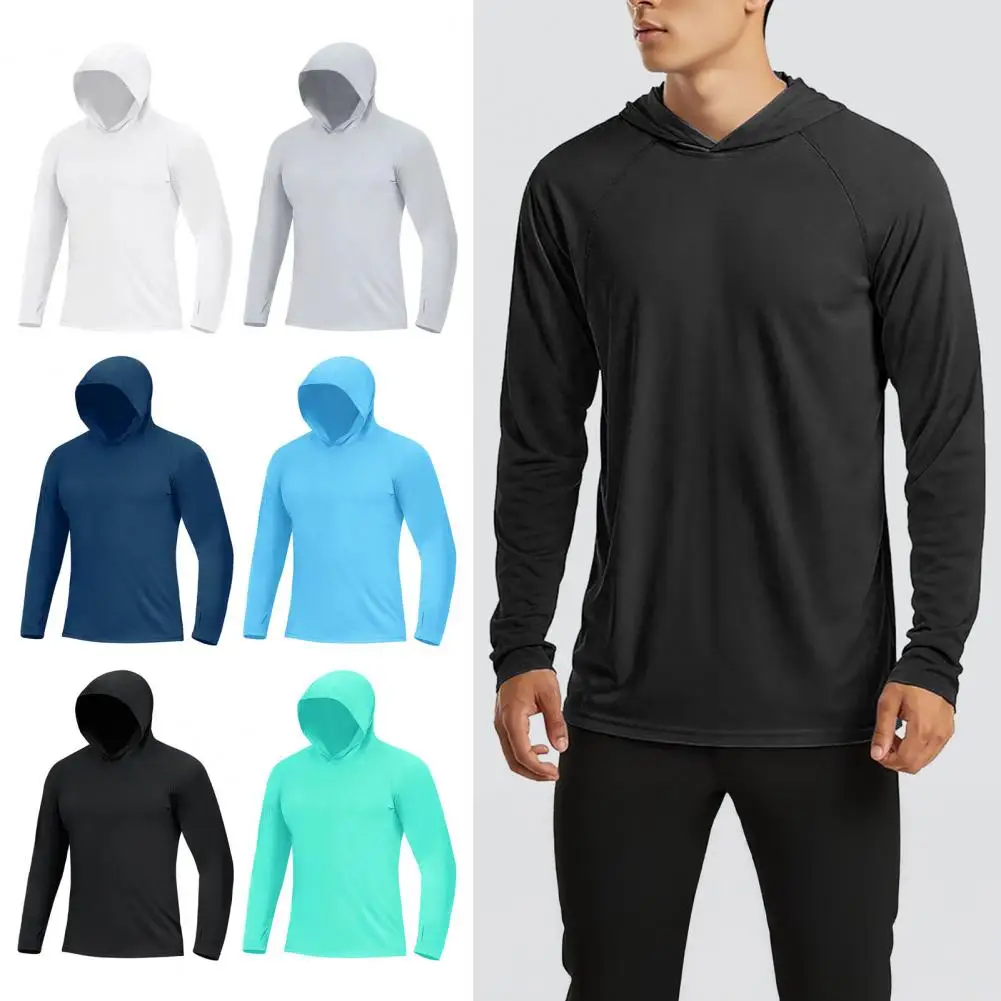 Men Sun Protection Clothing UV Protection SPF 50 Long Sleeve Loose Fit Hoodie Quick-Dry Ice Silk Fabric Outdoor Sports Top
Men Sun Protection Clothing UV Protection SPF 50 Long Sleeve Loose Fit Hoodie Quick-Dry Ice Silk Fabric Outdoor Sports Top