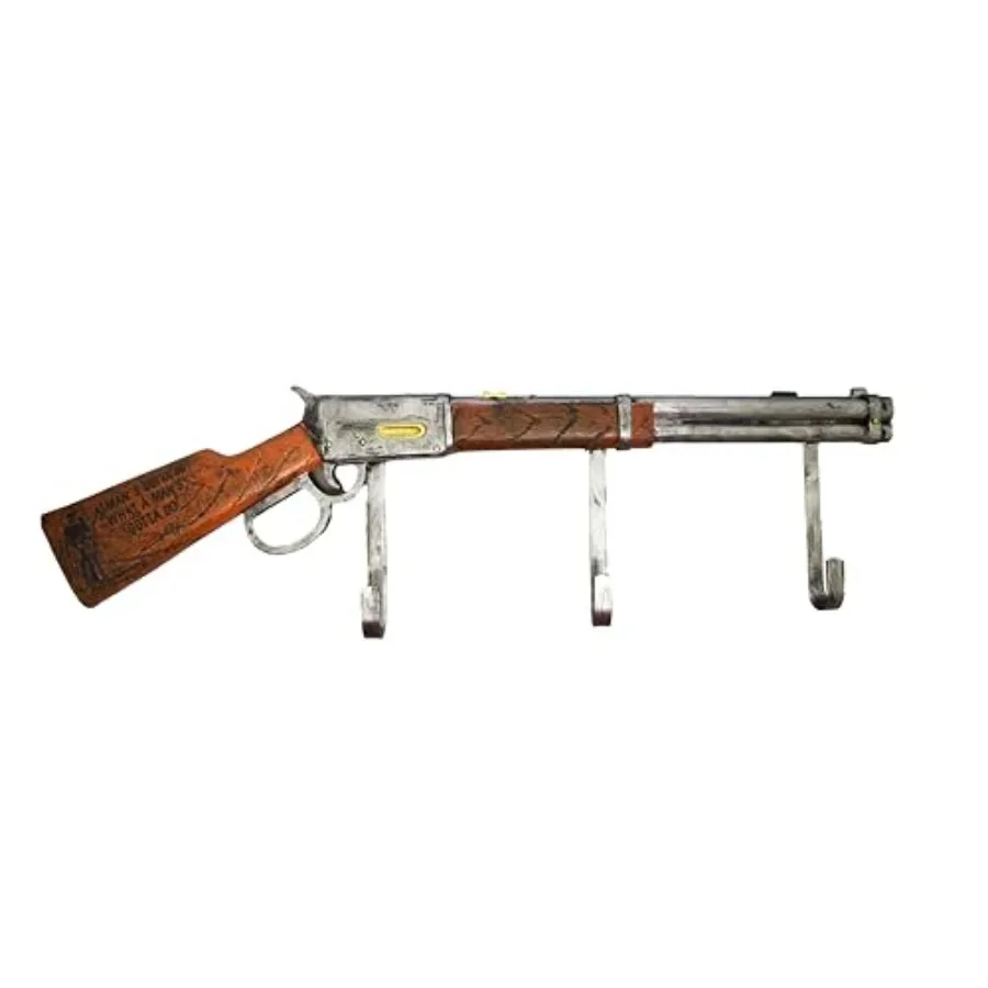 - John Wayne Rifle-Shaped Hat Rack Man's Gotta Do
- John Wayne Rifle-Shaped Hat Rack Man's Gotta Do