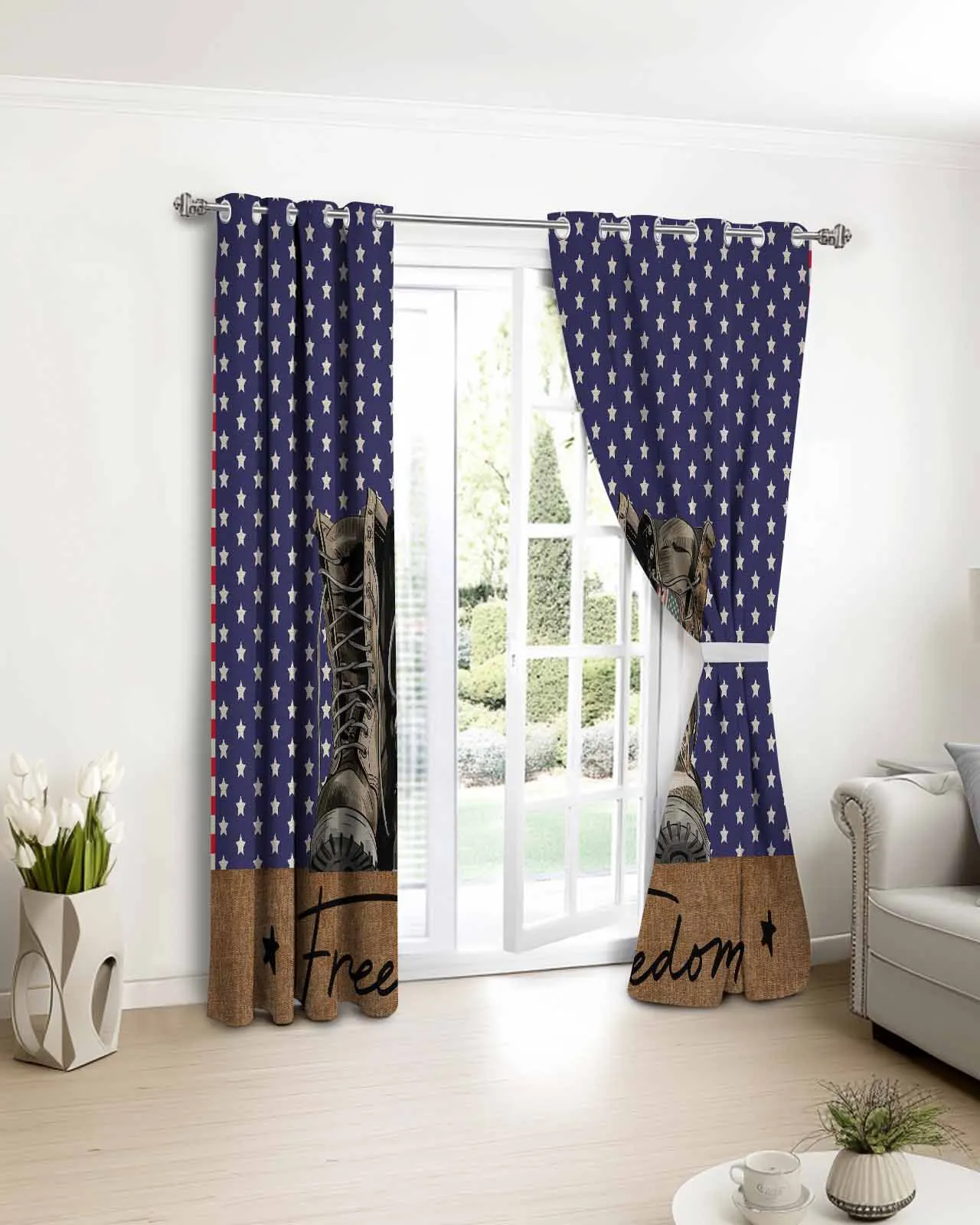 2pcs, 1 panel Retro Five-pointed Stars Military Boots Polyester Window Curtains For Living Room Kitchen Bedroom Drapes
2pcs, 1 panel Retro Five-pointed Stars Military Boots Polyester Window Curtains For Living Room Kitchen Bedroom Drapes