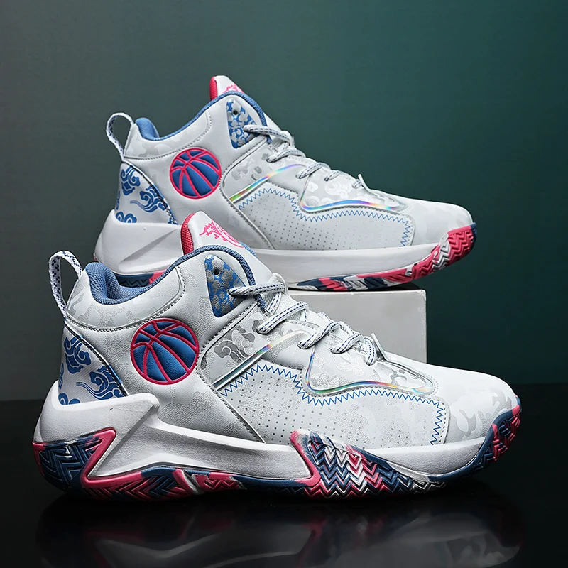 Men's Basketball Shoes Basketball Sneakers Anti-skid High-top Couple Breathable Man Basketball Boots
Men's Basketball Shoes Basketball Sneakers Anti-skid High-top Couple Breathable Man Basketball Boots