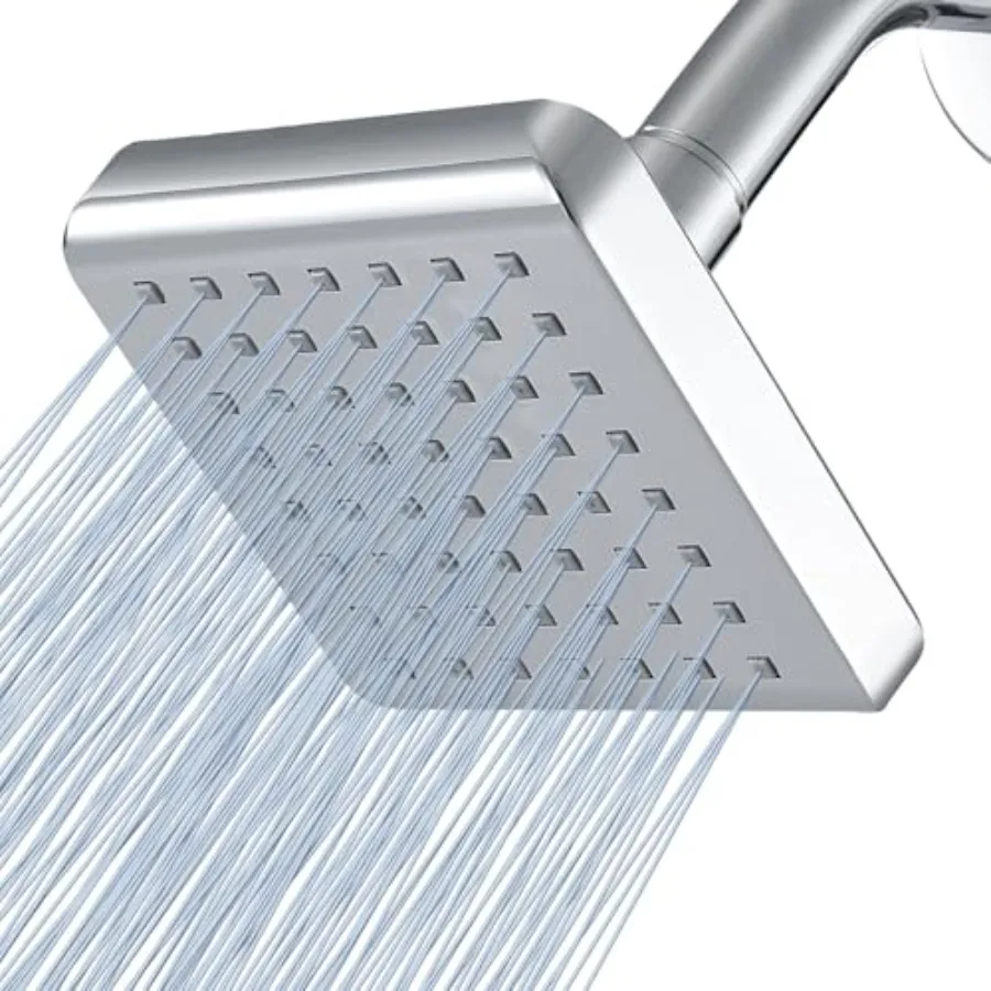 High Pressure Rain Shower Head - Luxury Modern Look - The Adjustable Replacement For Your Bathroom Showerhead - 4" Square High
High Pressure Rain Shower Head - Luxury Modern Look - The Adjustable Replacement For Your Bathroom Showerhead - 4" Square High