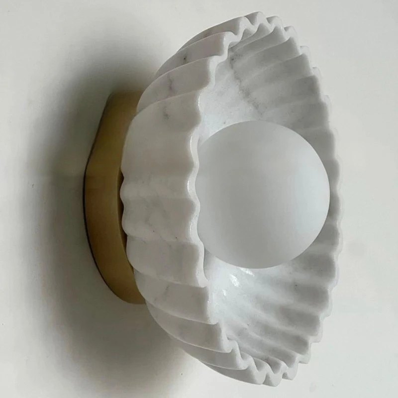 French Luxury Natural Marble Wall Lamp, High-End Decor Light for Cafe, Entryway, Bedroom, Corridor, Aisle & Background Wall
French Luxury Natural Marble Wall Lamp, High-End Decor Light for Cafe, Entryway, Bedroom, Corridor, Aisle & Background Wall