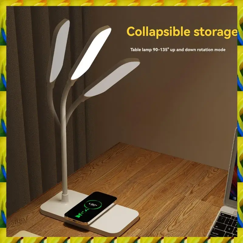 WFF 15W LED Desk Lamp Wireless Charging Desk Lamp Adjustable Light Eye Protection Desk Lamp Flexible Touch Activated White
WFF 15W LED Desk Lamp Wireless Charging Desk Lamp Adjustable Light Eye Protection Desk Lamp Flexible Touch Activated White