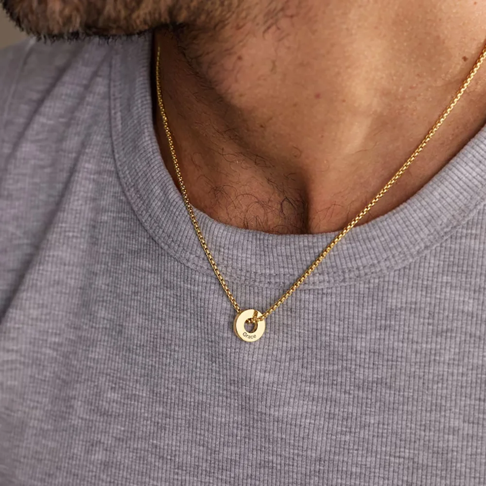 Gold Stainless Steel Multi Washer Name Necklace For Men Custom Engrave Kids Names Dad Father Anniversary Neck Jewelry
Gold Stainless Steel Multi Washer Name Necklace For Men Custom Engrave Kids Names Dad Father Anniversary Neck Jewelry