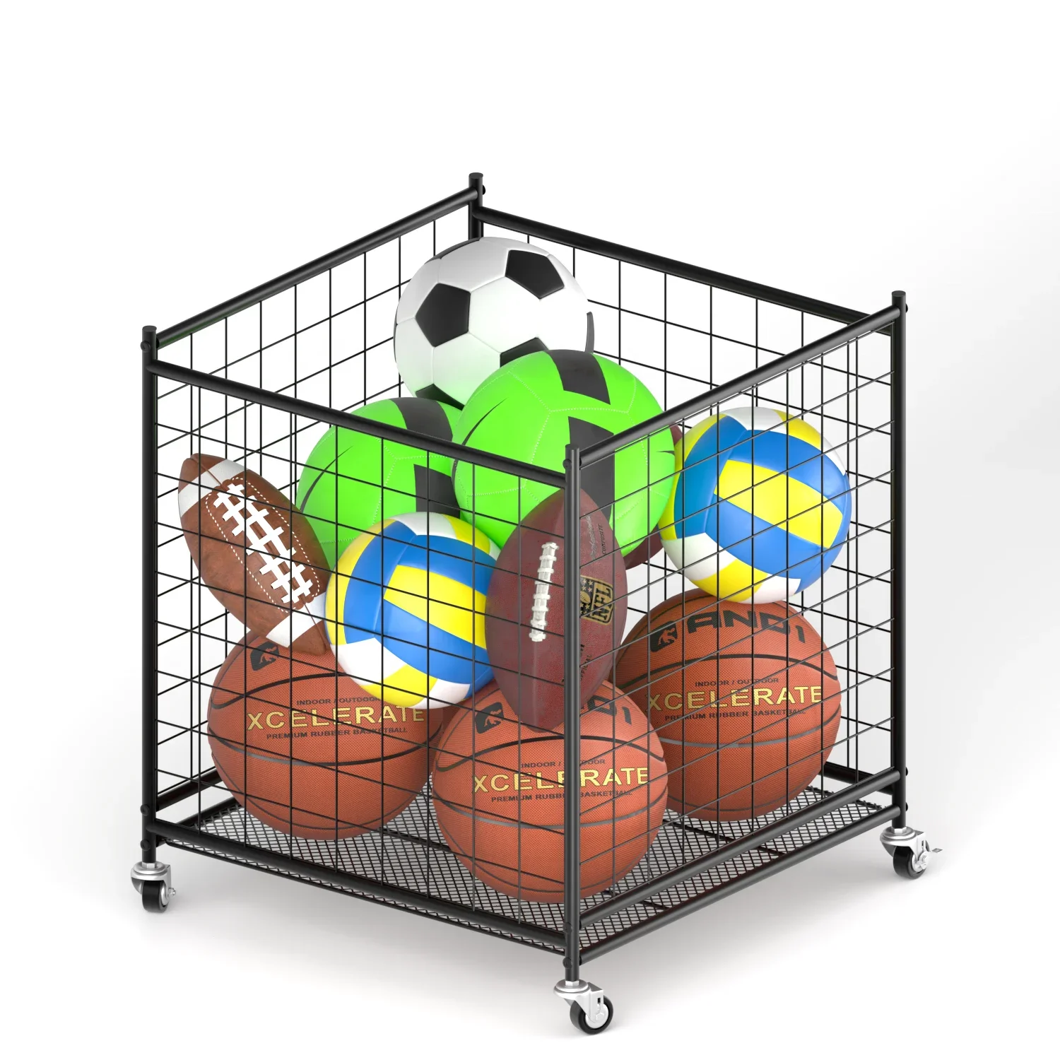 Sport Goods Store Garage Fitness Equipment Tool Accessories Basketball Football Volleyball Yoga Soccer Ball Storage Rack Cage
Sport Goods Store Garage Fitness Equipment Tool Accessories Basketball Football Volleyball Yoga Soccer Ball Storage Rack Cage