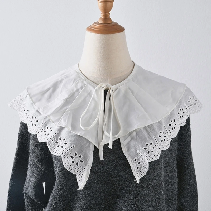 Women False Collar White Hollow Lace Collar Ladies Shawl Wrap Removable for Women Girl Detachable Clothes Accessory
Women False Collar White Hollow Lace Collar Ladies Shawl Wrap Removable for Women Girl Detachable Clothes Accessory