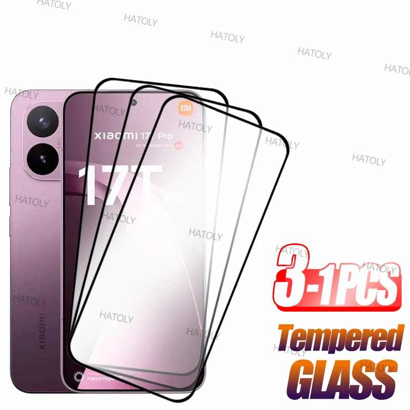 3/2/1PCS Tempered Glass For Xiaomi 17T Pro Screen Protector Xiaomi 17T Pro Full Glue Anti-Scratch Phone Film For Xiaomi 17T Pro
3/2/1PCS Tempered Glass For Xiaomi 17T Pro Screen Protector Xiaomi 17T Pro Full Glue Anti-Scratch Phone Film For Xiaomi 17T Pro