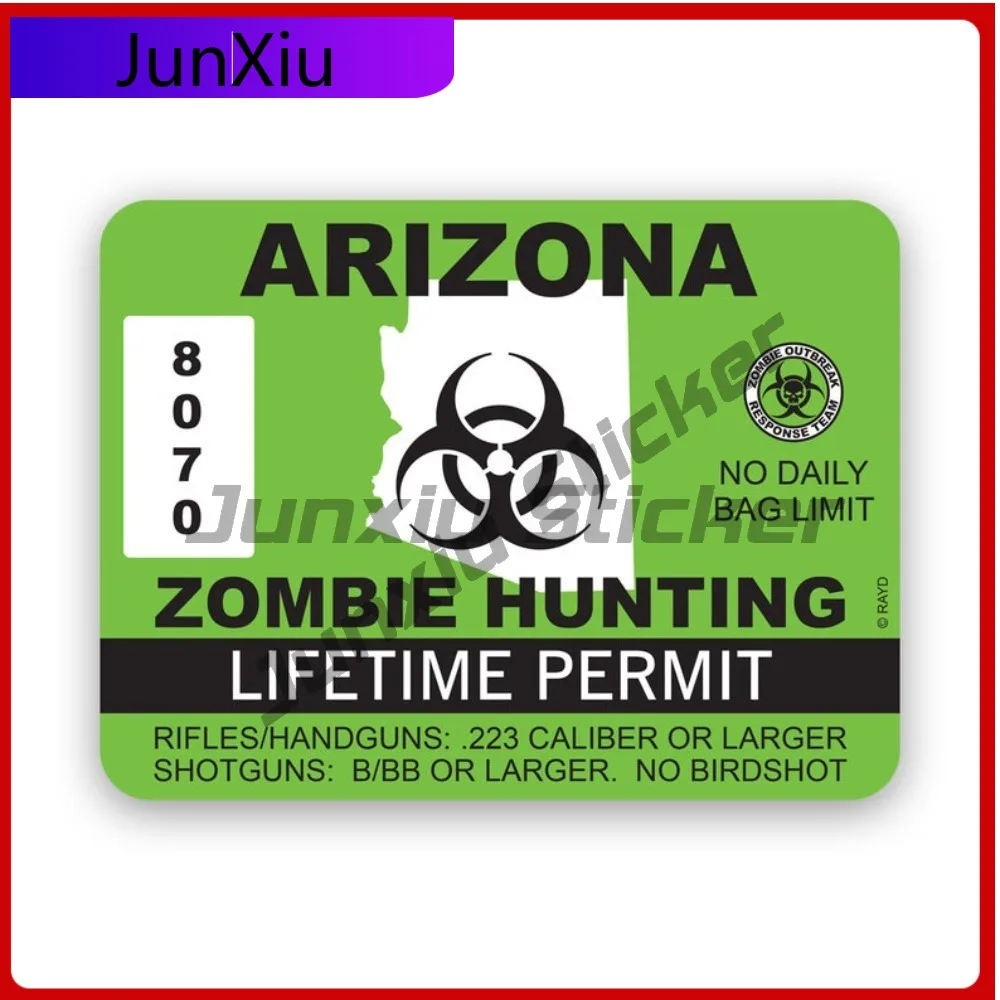 Arizona Zombie Hunting Permit Stickerwaterproof Outdoor Funny Bumper Waterproof Vinyl Decal For Letter Boxe Outdoor Decor
Arizona Zombie Hunting Permit Stickerwaterproof Outdoor Funny Bumper Waterproof Vinyl Decal For Letter Boxe Outdoor Decor