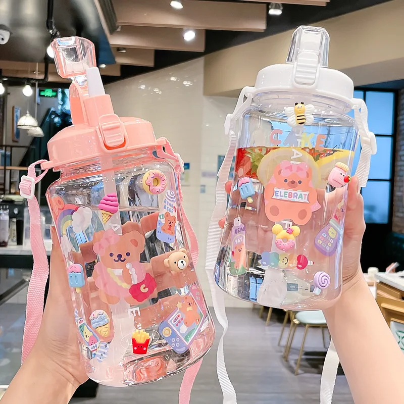 Water Cup with Straw, Female Super Large Capacity, Cute Plastic Bottle, Outdoor Pot, New, Trendy
Water Cup with Straw, Female Super Large Capacity, Cute Plastic Bottle, Outdoor Pot, New, Trendy