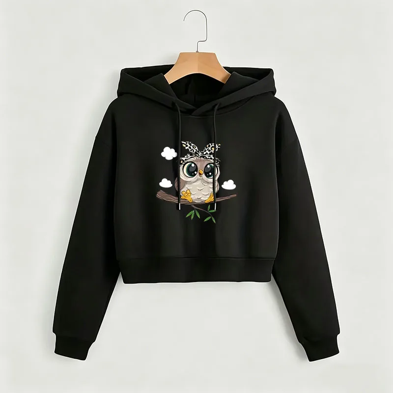 Cute Cartoon Owl Print Cropped Sweatshirt Crop Top Hoodie Y2k Sweatshirts Funny Casual Style Clothes Autumn Winter
Cute Cartoon Owl Print Cropped Sweatshirt Crop Top Hoodie Y2k Sweatshirts Funny Casual Style Clothes Autumn Winter
