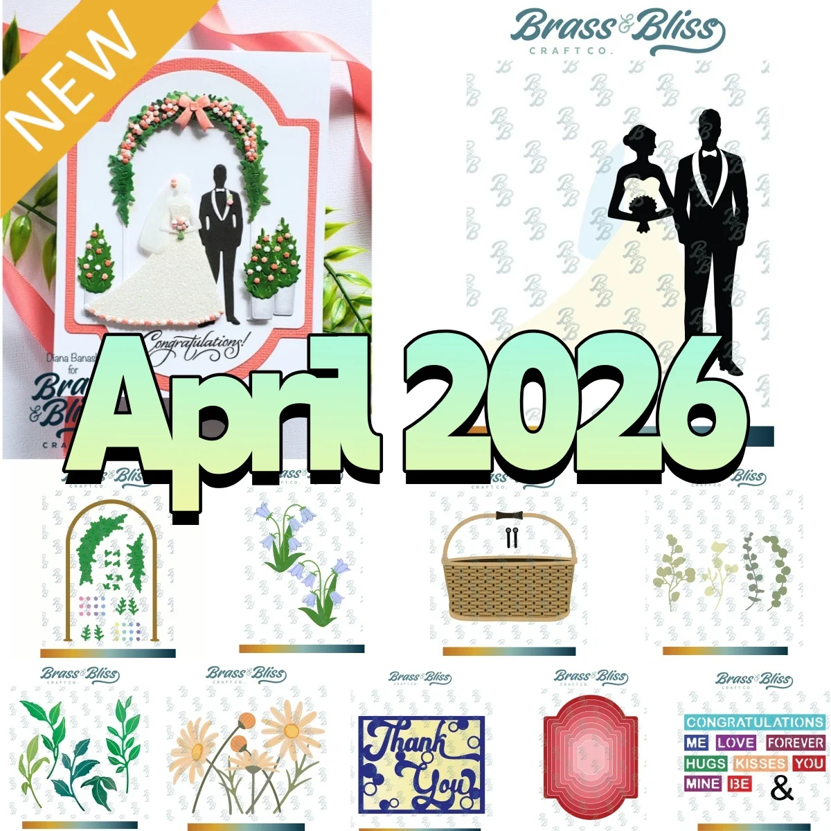 Floral Leaves Wedding Couple Metal Cutting Dies for DIY Greeting Card Making Scrapbooking Craft Paper Decoration April 2026 New
Floral Leaves Wedding Couple Metal Cutting Dies for DIY Greeting Card Making Scrapbooking Craft Paper Decoration April 2026 New