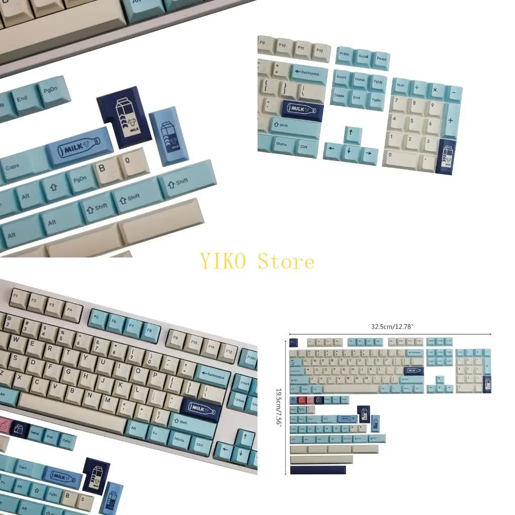 K32C Колпачки для ключей Fruit Milk для 143 клавиш Механическая клавиатура PBT с сублимационной сублимацией Keyca
K32C Колпачки для ключей Fruit Milk для 143 клавиш Механическая клавиатура PBT с сублимационной сублимацией Keyca