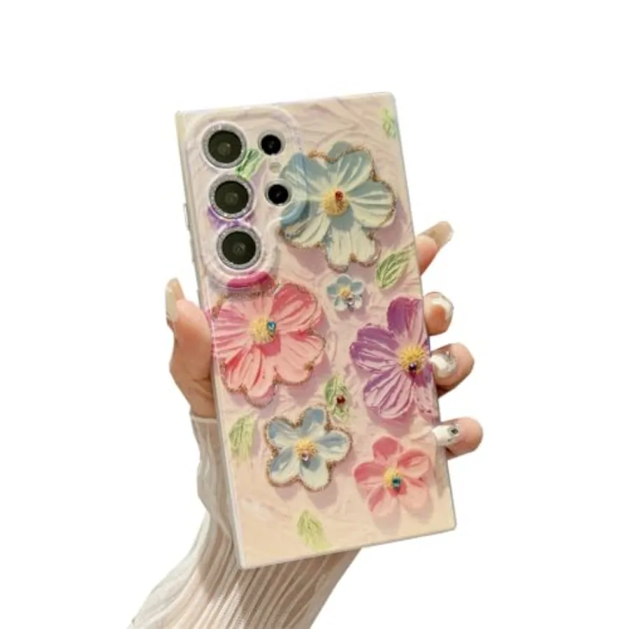 Case Women Girls Cute Retro Oil Painting Printed Flower Glitter Shiny Sparkly Camera Lens Protector Shockproof Phone Cover Case
Case Women Girls Cute Retro Oil Painting Printed Flower Glitter Shiny Sparkly Camera Lens Protector Shockproof Phone Cover Case