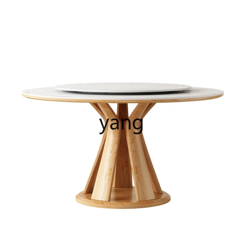 CX Modern Simple Household Log Color Round with Turntable Solid Wood Eating Table
CX Modern Simple Household Log Color Round with Turntable Solid Wood Eating Table