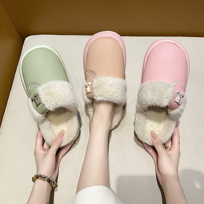 Winter New Sexy Versatile Cute Warm Non-slip Fashionable Soft-soled Toe-cap Comfortable Thick-soled Casual Slippers for Women
Winter New Sexy Versatile Cute Warm Non-slip Fashionable Soft-soled Toe-cap Comfortable Thick-soled Casual Slippers for Women