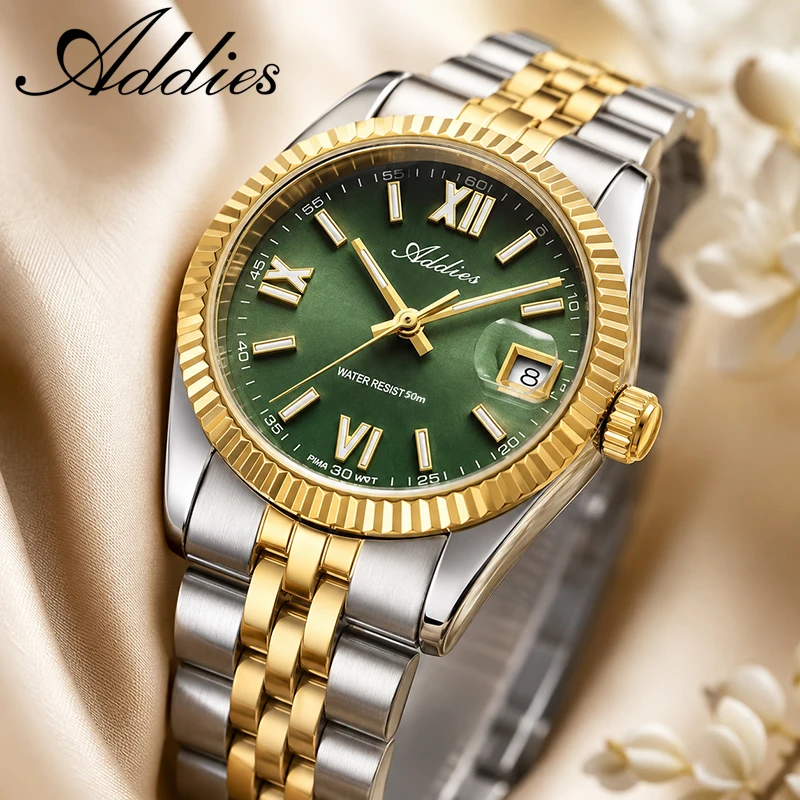 ADDIES 2026 Luxury Women Quartz Watches Sapphire Crystal 50m Waterproof BGW9 Super Luminous Business Steel Wristwatch for Woman
ADDIES 2026 Luxury Women Quartz Watches Sapphire Crystal 50m Waterproof BGW9 Super Luminous Business Steel Wristwatch for Woman