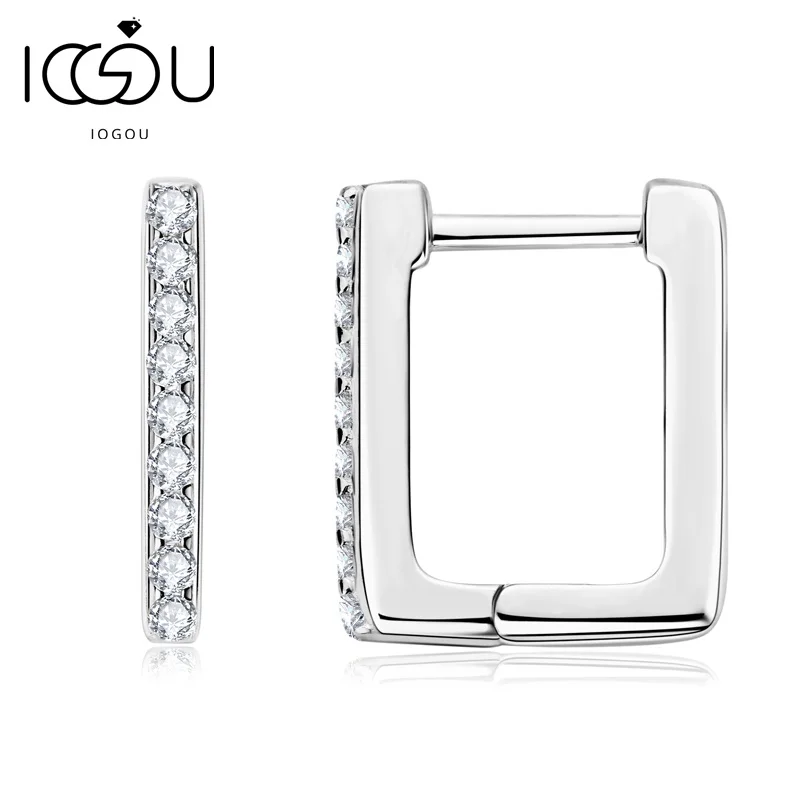 IOGOU Moissanite Earrings for Men Women 925 Silver D Color 1.5mm Moissanite Personalized Rectangular Earrings Fine Jewelry Gift
IOGOU Moissanite Earrings for Men Women 925 Silver D Color 1.5mm Moissanite Personalized Rectangular Earrings Fine Jewelry Gift