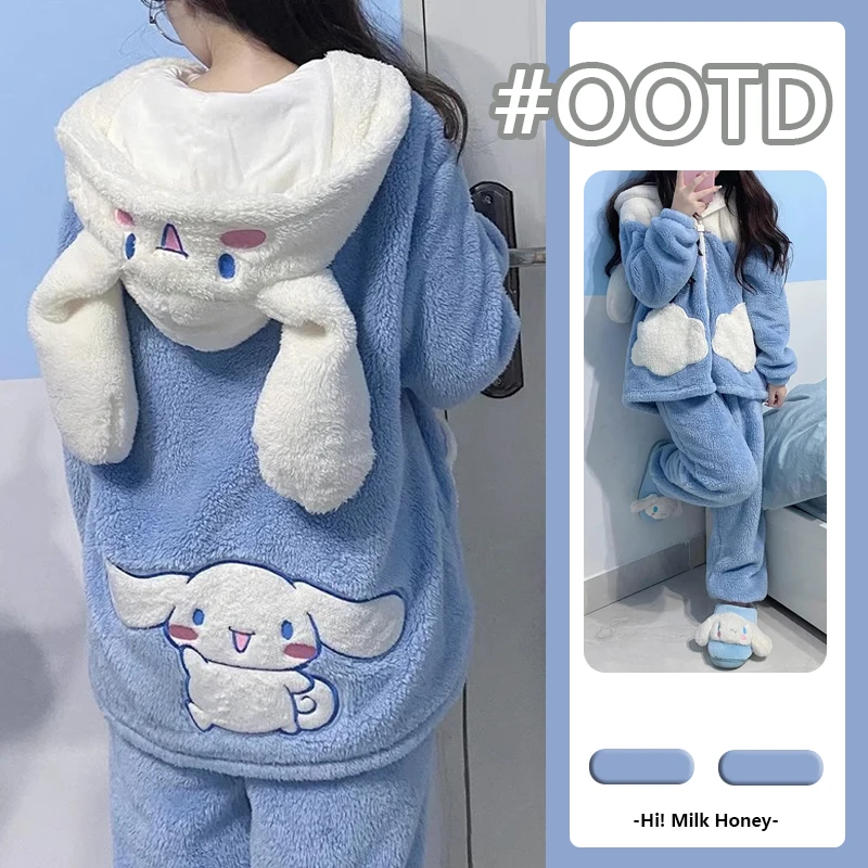 Sanrios мультфильм Cinnamoroll плюшевая Пижама Аниме С Капюшоном Домашняя одежда костюм для девочек кавайная одежда для сна осень зима Коралловая флисовая Ночная одежда
Sanrios мультфильм Cinnamoroll плюшевая Пижама Аниме С Капюшоном Домашняя одежда костюм для девочек кавайная одежда для сна осень зима Коралловая флисовая Ночная одежда