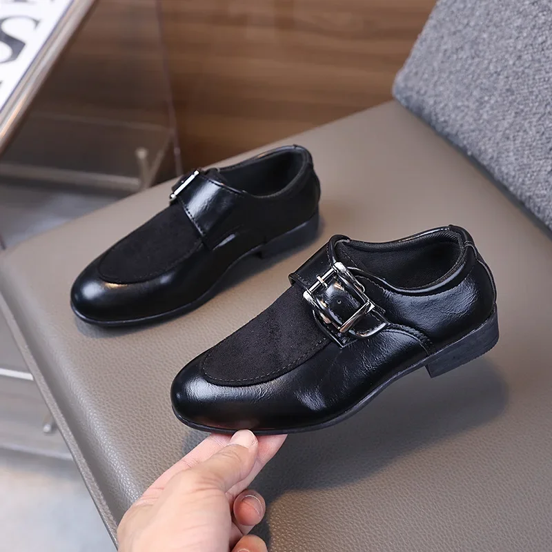 New Boy School Leather Shoes Pointed-toe Kids Formal Uniform Performance Loafers Fashion Versatile Children's Causal Low-heels
New Boy School Leather Shoes Pointed-toe Kids Formal Uniform Performance Loafers Fashion Versatile Children's Causal Low-heels