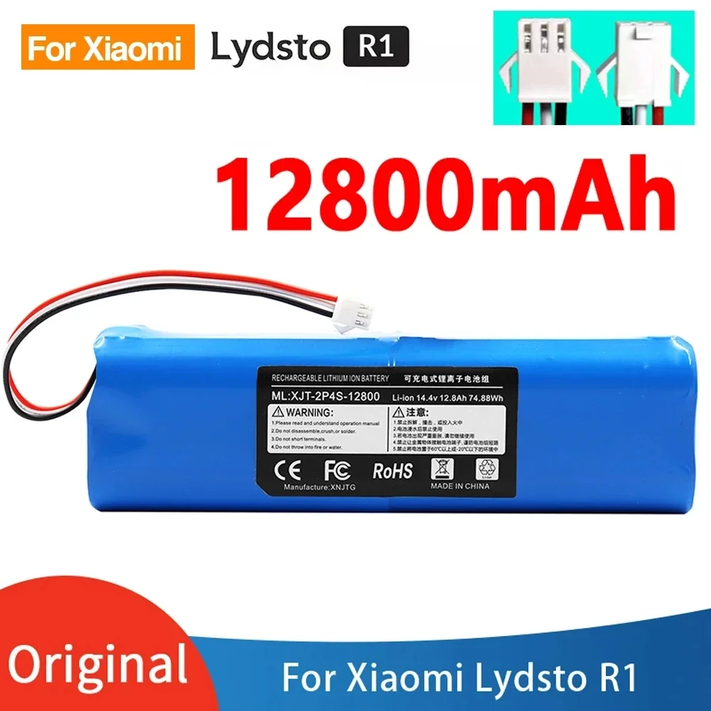 Литиевый аккумулятор 14,4 В 12800 мАч для XiaoMi Lydsto R1, перезаряжаемый аккумулятор подходит для ремонта и замены
Литиевый аккумулятор 14,4 В 12800 мАч для XiaoMi Lydsto R1, перезаряжаемый аккумулятор подходит для ремонта и замены