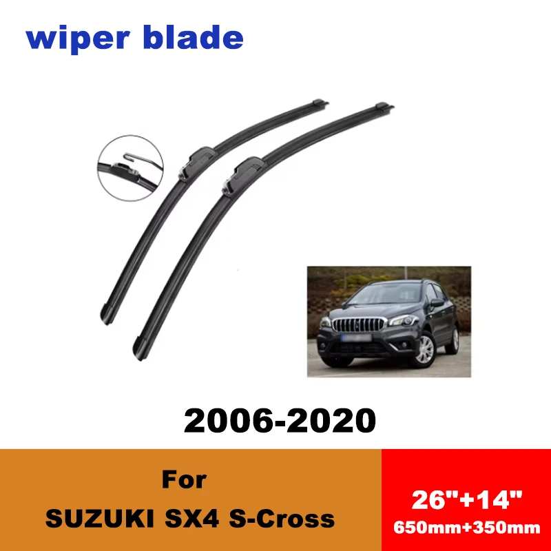 For SUZUKI SX4 S-Cross 2006-2020 car front wiper blades silent wiper blades soft rubber windshield wipers accessories
For SUZUKI SX4 S-Cross 2006-2020 car front wiper blades silent wiper blades soft rubber windshield wipers accessories